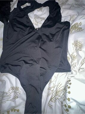 Victoria's Secret Deep V Halter Bodysuit size M